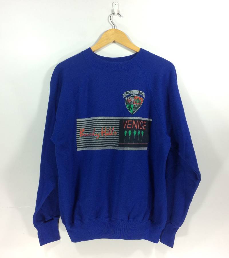 Vintage Rodeo Drive Beverly Hills Venice Crew Jumper Pullover Souvenir Sweatshirt von StreetVintage77