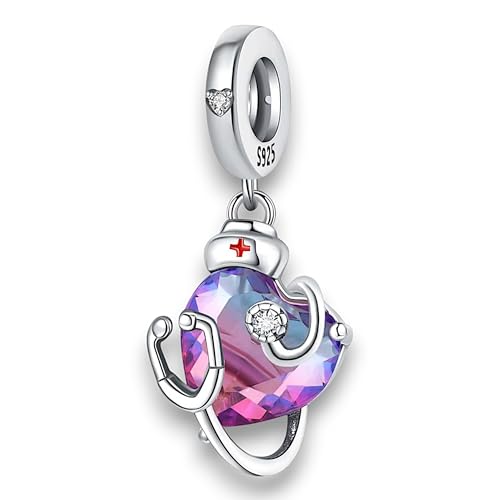 Pflege & Medizin - Krankenpfleger Arzt Arzthelferin Krankenhaus Hospital Notdienst Apotheker Notarzt - Charm 925 Silber Anhänger Bettelarmband Anhänger Schmuck Sammelband Zubehör Sterlingsilber Pflege & Medizin - Krankenpfleger Arzt Arzthelferin Krankenhaus Hospital Notdienst Apotheker Notarzt - Charm 925 Silber Anhänger Bettelarmband Anhänger Schmuck Sammelband Zubehör Sterlingsilber von Streetculture