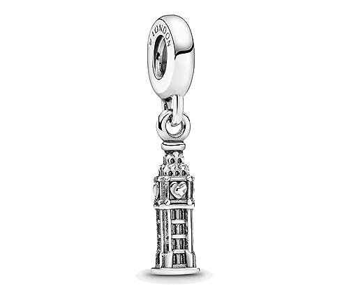 Streetculture England Big Ben London UK Glockenturm Tower Turm BigBen - Bettelarmband Anhänger Schmuck Dekoration Zubehör 925 Silber Geschenk Sterlingsilber von Streetculture