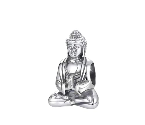 Streetculture Indien Buddha Siddhartha Gautama Religion - Bettelarmband Kette Anhänger Schmuck Dekoration Zubehör 925 Silber von Streetculture