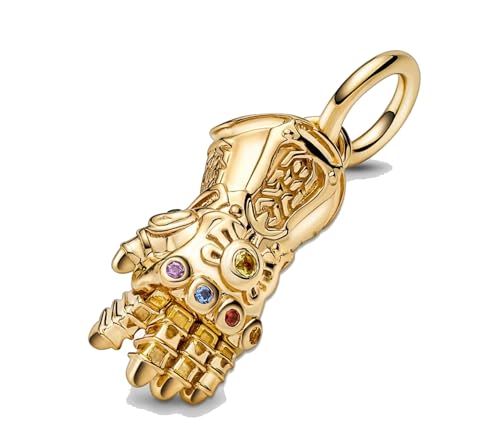 Streetculture Infinity Ringe Handschuh - Raum, Realität, Macht, Seele, Gedanken und Zeit - Dangle Charm 925 Silber Bettelarmband Anhänger Zubehör Sterlingsilber von Streetculture