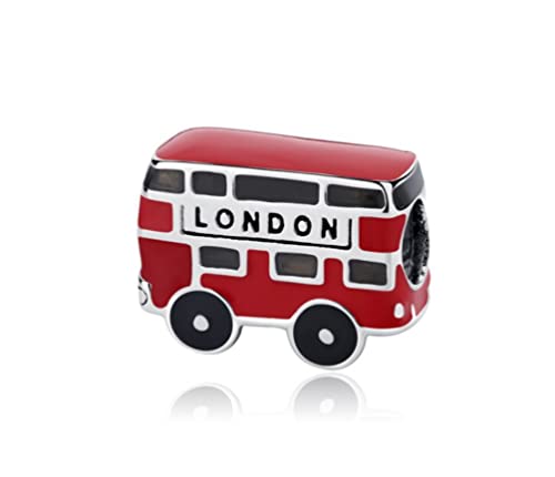 Streetculture London Großbritannien Bus Charm für Bettelarmband Kette Ring Zubehör England uk 925 Silber Geschenk Sterlingsilber Streetculture London Großbritannien Bus Charm für Bettelarmband Kette Ring Zubehör England uk 925 Silber Geschenk Sterlingsilber von Streetculture