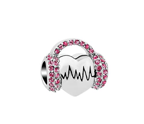 Streetculture Musik Tanz Herz Liebe Kopfhörer - Charm 925 Silber Bettelarmband Anhänger Schmuck Geschenk Sterlingsilber Streetculture Musik Tanz Herz Liebe Kopfhörer - Charm 925 Silber Bettelarmband Anhänger Schmuck Geschenk Sterlingsilber von Streetculture