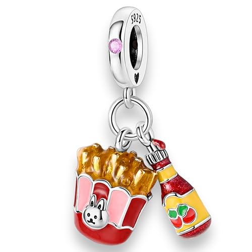 Streetculture Pommes Frites Ketchup Soße Burger Koch Kellner Fast Food Restaurant - Charm 925 Silber Bettelarmband Anhänger Schmuck Geschenk Sterlingsilber Streetculture Pommes Frites Ketchup Soße Burger Koch Kellner Fast Food Restaurant - Charm 925 Silber Bettelarmband Anhänger Schmuck Geschenk Sterlingsilber von Streetculture