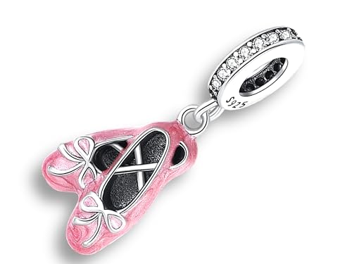 Streetculture Tanz Schuhe Ballerina Ballett Tanzschuhe - Charm 925 Silber Bettelarmband Anhänger Schmuck Geschenk Sterlingsilber von Streetculture