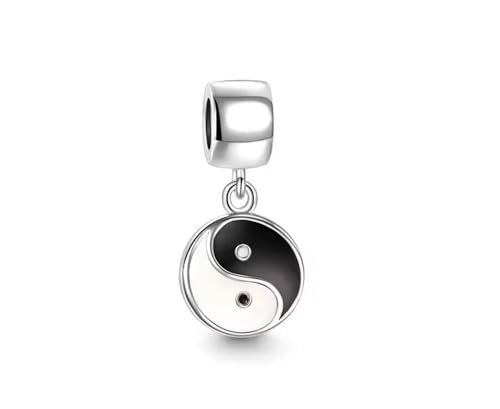 Streetculture Yin und Yang Philosophie China Positiv und Negativ - Charm 925 Silber Bettelarmband Anhänger Schmuck YingYang JingJang Dangle von Streetculture