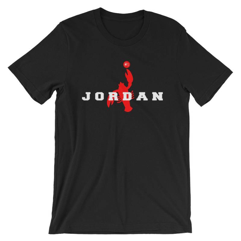 Jordan Lobster - Kurzarm-Unisex T-Shirt Schwarz von StreetwearByYoshi