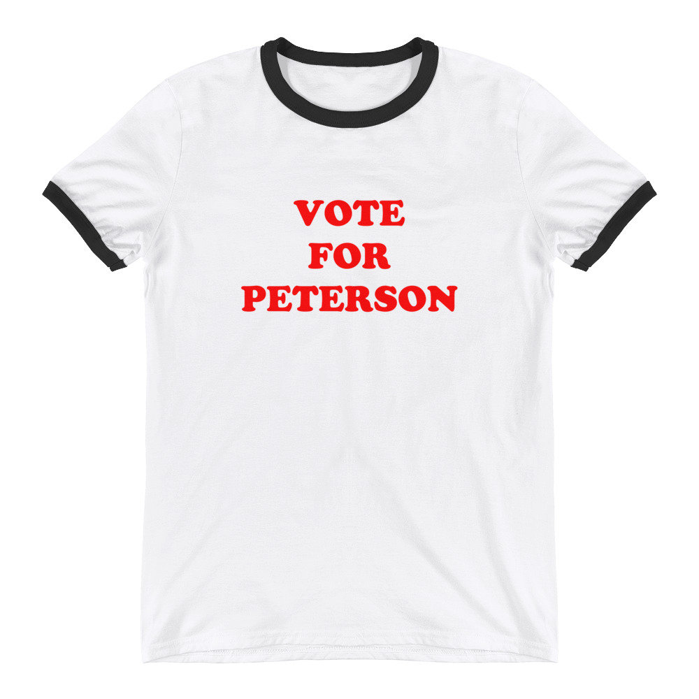 stimme Für Peterson - Ringer T-Shirt von StreetwearByYoshi