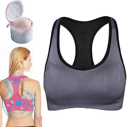 Strehenmo PISPARA Bra, PISPARA Ion Lifting Bra, PISPARA Ion Lymphvity Detoxification and Shaping & Powerful Lifting Bra (Grey,Medium) von Strehenmo