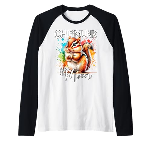 Chipmunk Mom Streifenhörnchen Mama Raglan Chipmunk Mom Streifenhörnchen Mama Raglan von Streifenhörnchen Mama Für Damen