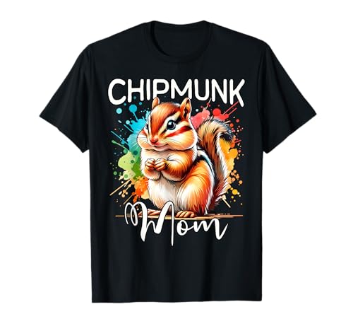 Chipmunk Mom Streifenhörnchen Mama T-Shirt von Streifenhörnchen Mama Für Damen