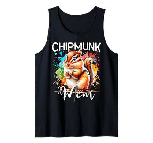 Chipmunk Mom Streifenhörnchen Mama Tank Top von Streifenhörnchen Mama Für Damen