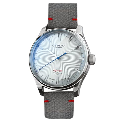 Strela Officer - 1965OF40 Herren Armbanduhr mit POLJOT 2609H Uhrwerk analoge mechanische Handaufzug Uhr von Strela