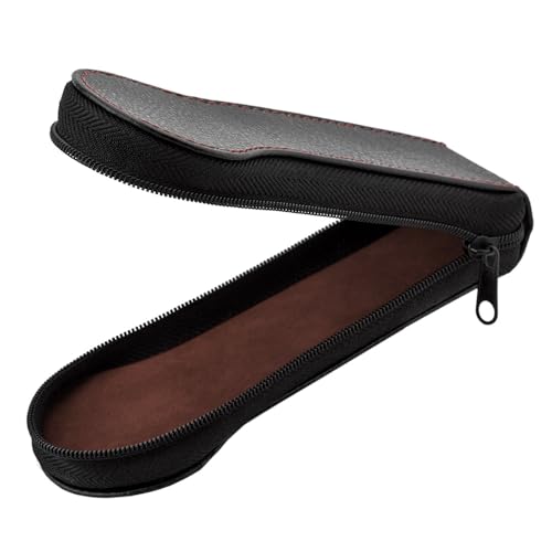 Strela Uhrenbox Uhrenetui Reiseetui für 1 Uhr und 2 Uhren Rot Grau Braun Weiß Croco-Prägung aus Kunst Leder von Strela