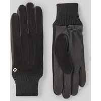 Fingerhandschuhe Leder-Mix, schwarz von Strellson