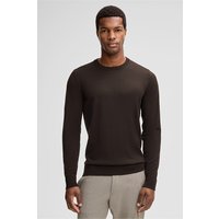 Schurwoll-Pullover Marek, dunkelbraun von Strellson