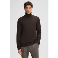 Schurwoll-Rollkragenpullover Marek, dunkelbraun von Strellson