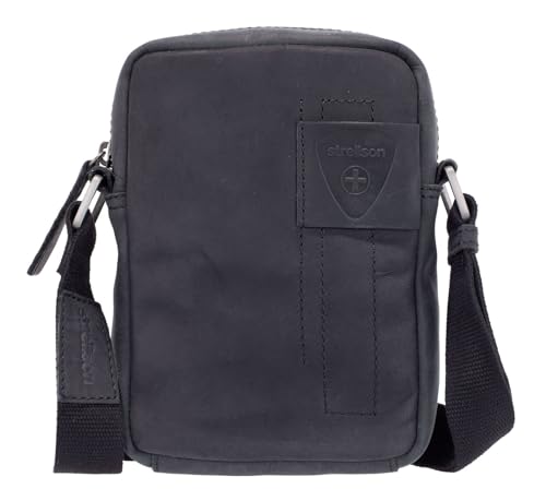 Strellson - Umhängetasche Herren, Schultertasche in Schwarz, Crossbodybag mit Reißverschluss - Richmond Clint Shoulderbag von Strellson