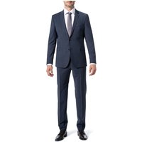 Strellson Herren Anzug blau Woll-Stretch meliert Slim Fit von Strellson