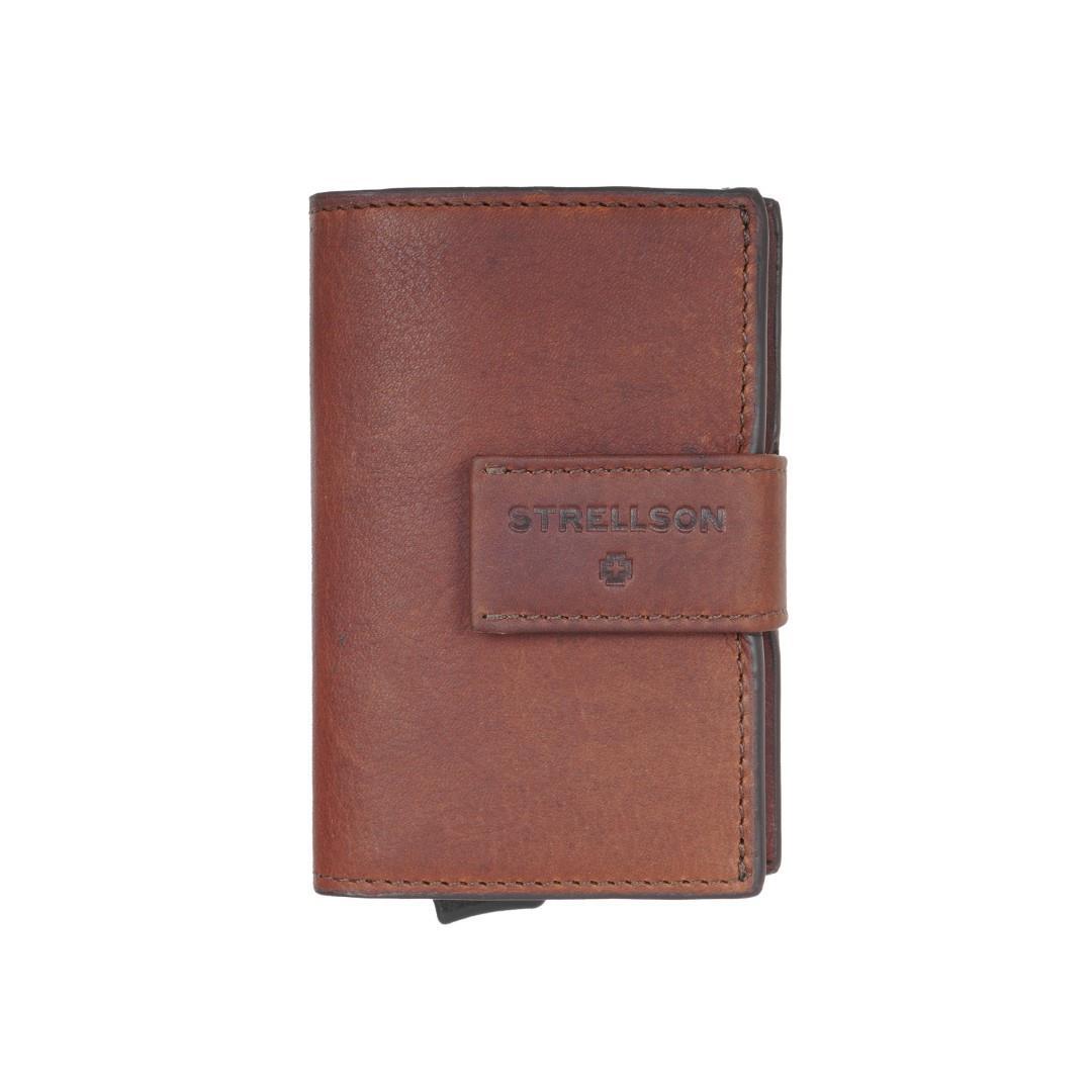 Strellson - BRICK LANE Kreditkartenetui Brick Lane E-Cage Darkbrown Dunkelbraun von Strellson