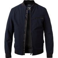 Strellson Herren Blouson blau Mikrofaser unifarben von Strellson