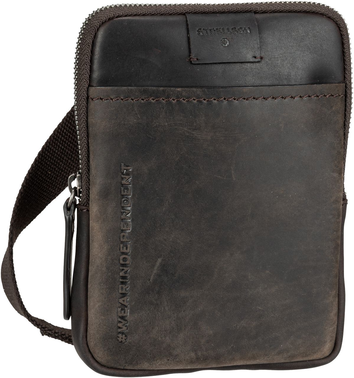 Strellson Brick Lane Brian Shoulderbag XSVZ 1  in Braun (1 Liter), Umhängetasche von Strellson