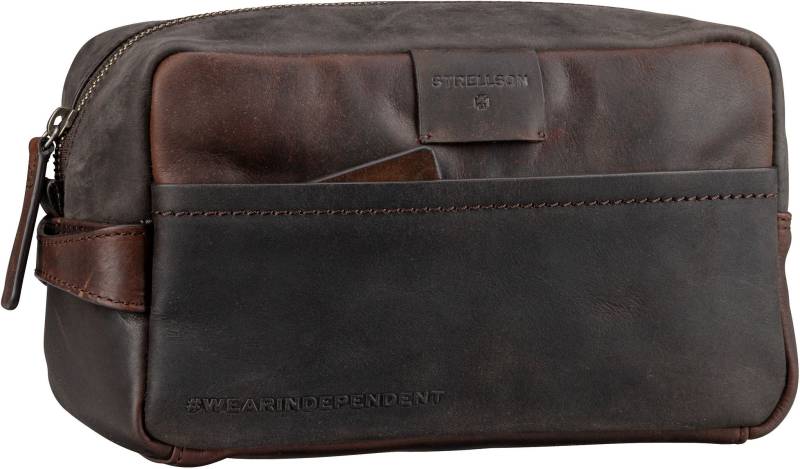 Strellson Brick Lane Dick Washbag SHZ  in Braun (3.7 Liter), Kulturbeutel von Strellson