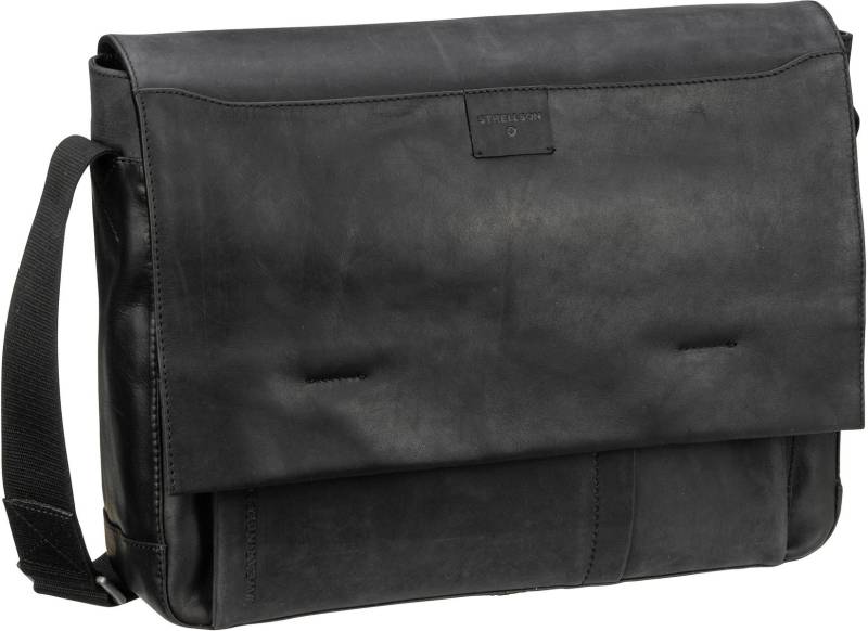 Strellson Brick Lane Jeremy Messenger LHF  in Schwarz (12.3 Liter), Umhängetasche von Strellson