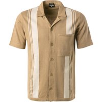 Strellson Herren Kurzarmhemd beige gestreift von Strellson