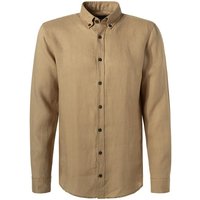 Strellson Herren Hemd beige Leinen von Strellson