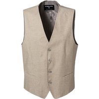 Strellson Herren Weste beige Baumwolle-Leinen von Strellson