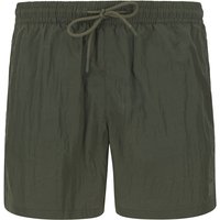 Strellson Herren Badeshorts grün Mikrofaser unifarben von Strellson