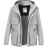 Strellson Herren Kapuzenjacke Grau Mikrofaser unifarben von Strellson