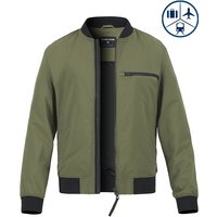 Strellson Herren Funktionsblouson grün Mikrofaser unifarben von Strellson
