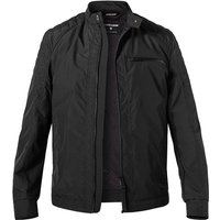 Strellson Herren Jacke schwarz Mikrofaser unifarben von Strellson