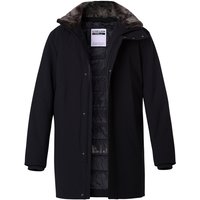 Strellson Herren Funktionsparka schwarz Mikrofaser unifarben von Strellson