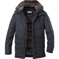 Strellson Herren Steppjacke blau Mikrofaser unifarben von Strellson