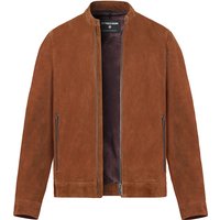 Strellson Herren Lederjacke braun Ziegenvelours unifarben von Strellson