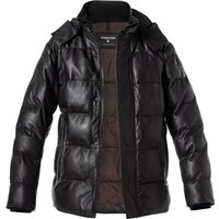 Strellson Herren Lederjacke schwarz unifarben Strellson Herren Lederjacke schwarz unifarben von Strellson