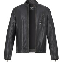 Strellson Herren Lederjacke schwarz unifarben von Strellson