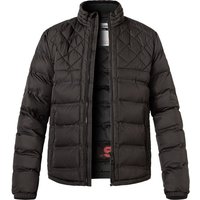 Strellson Herren Steppjacke schwarz Mikrofaser unifarben von Strellson