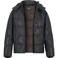 Strellson Herren Lederjacke schwarz Lammnappa unifarben von Strellson