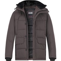 Strellson Herren Steppjacke braun Mikrofaser unifarben von Strellson