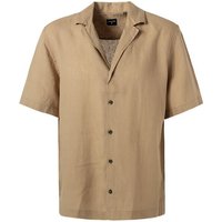 Strellson Herren Kurzarmhemd beige Leinen von Strellson