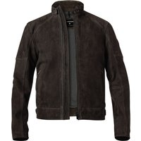 Strellson Herren Lederjacke braun Lammvelours unifarben von Strellson