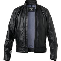 Strellson Herren Lederjacke schwarz Lammnappa unifarben von Strellson