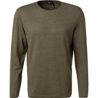 Strellson Herren Longsleeve grün Baumwolle von Strellson