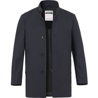 Strellson Herren Mantel blau Mikrofaser unifarben von Strellson