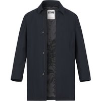 Strellson Herren Mantel blau Mikrofaser unifarben von Strellson