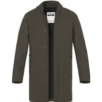 Strellson Herren Mantel grün Mikrofaser unifarben von Strellson